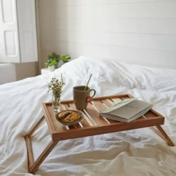 CASA Acacia Bandeja De Cama Natural| Bandejas