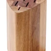 CASA Acacia Bloque/Cuchillos P 6 Cuchillos Natural| Accesorios De Cocina