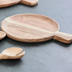CASA Acacia Chic Plato Con Asa Natural| Platos