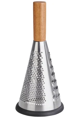 CASA Acacia Lux Rallador Plateado, Natural| Instrumentos De Cocina