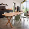 CASA Acacia Mesa De Comedor Con Patas En X| Mesa De Comedor
