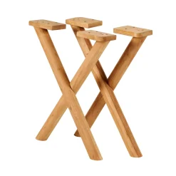 CASA Acacia Patas De Mesa X Juego De 2 Natural| Mesa De Comedor