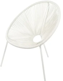 CASA Acapulco Silla Lounge Blanco| Sillas Lounge