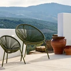 CASA Acapulco Silla Lounge Verde| Sillas Lounge