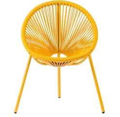 CASA Acapulco Silla Para Ninos Amarillo| Sillas Infantiles