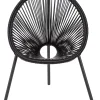 CASA Acapulco Silla Para Ninos Negro| Sillas Infantiles