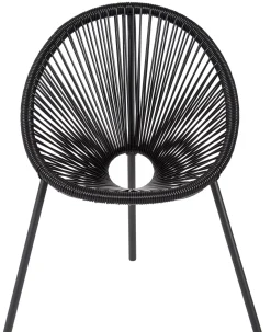 CASA Acapulco Silla Para Ninos Negro| Sillas Infantiles
