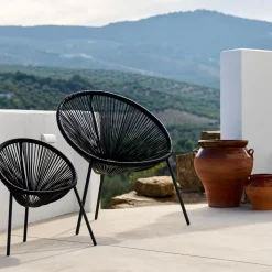 CASA Acapulco Silla Para Ninos Negro| Sillas Infantiles