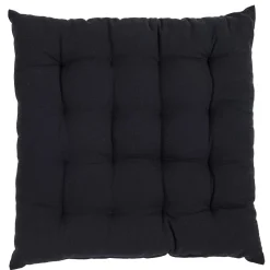 CASA Alda Cojin De Asiento Negro| Cojines De Asiento