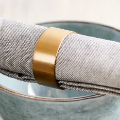 CASA Alu Gold Anillo Para Servilleta Dorado| Anillos Para Servilletas