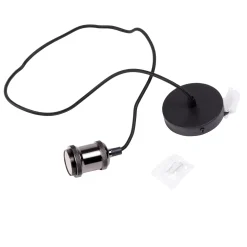 CASA Alu Lampara Colgante Negro, Metal| Lamparas Colgantes