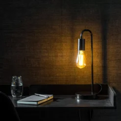 CASA Arche Lampara De Mesa Negro| Lamparas De Mesa