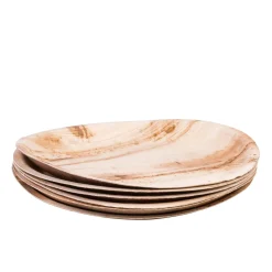 CASA Areca Leaf Platos Juego De 6 Natural| Platos