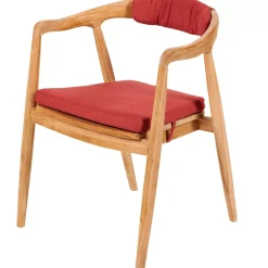 CASA August Cojin De Asiento Rojo| Cojines De Jardín
