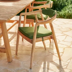 CASA August Cojin De Espalda Verde| Cojines De Jardín
