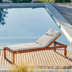CASA Azur Cojines De Jardín Para Tumbona Arena| Cojines De Jardín