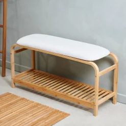 CASA Bamboo Alfombra De Bano Natural| Alfombras De Baño