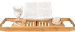 CASA Bamboo Bandeja De Bano Natural| Accesorios De Bañera