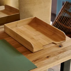 CASA Bamboo Caja Para Cartas Natural| Cajas Para Cartas