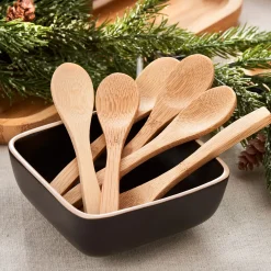 CASA Bamboo Cucharillas Juego De 6 Natural| Juegos