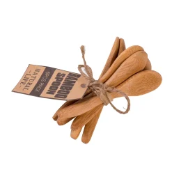 CASA Bamboo Cucharillas Juego De 6 Natural| Juegos