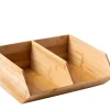 CASA Bamboo Organizador Apilable Natural| Taperes