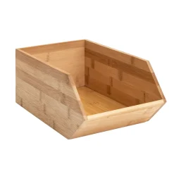 CASA Bamboo Organizador Apilable Natural| Taperes