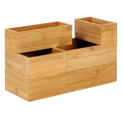 CASA Bamboo Organizador Para Cajon Natural| Accesorios De Cocina