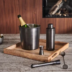 CASA Bartender Vaso Graduado Gris Oscuro| Accesorios Coctéles