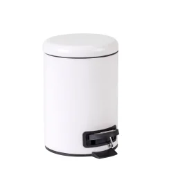 CASA Basic White Cubo Con Pedal Blanco| Cubos De Basura