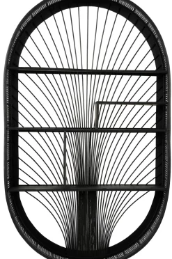 CASA Bavi Estanteria De Pared Negro| Estanterías