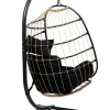 CASA Bazai Silla Colgante Con Soporte Negro| Sillas Colgantes