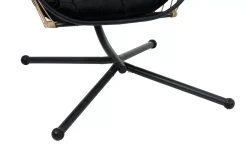 CASA Bazai Silla Colgante Con Soporte Negro| Sillas Colgantes
