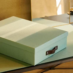 CASA Bigso Caja De Carton Menta| Cajas De Almacenamiento