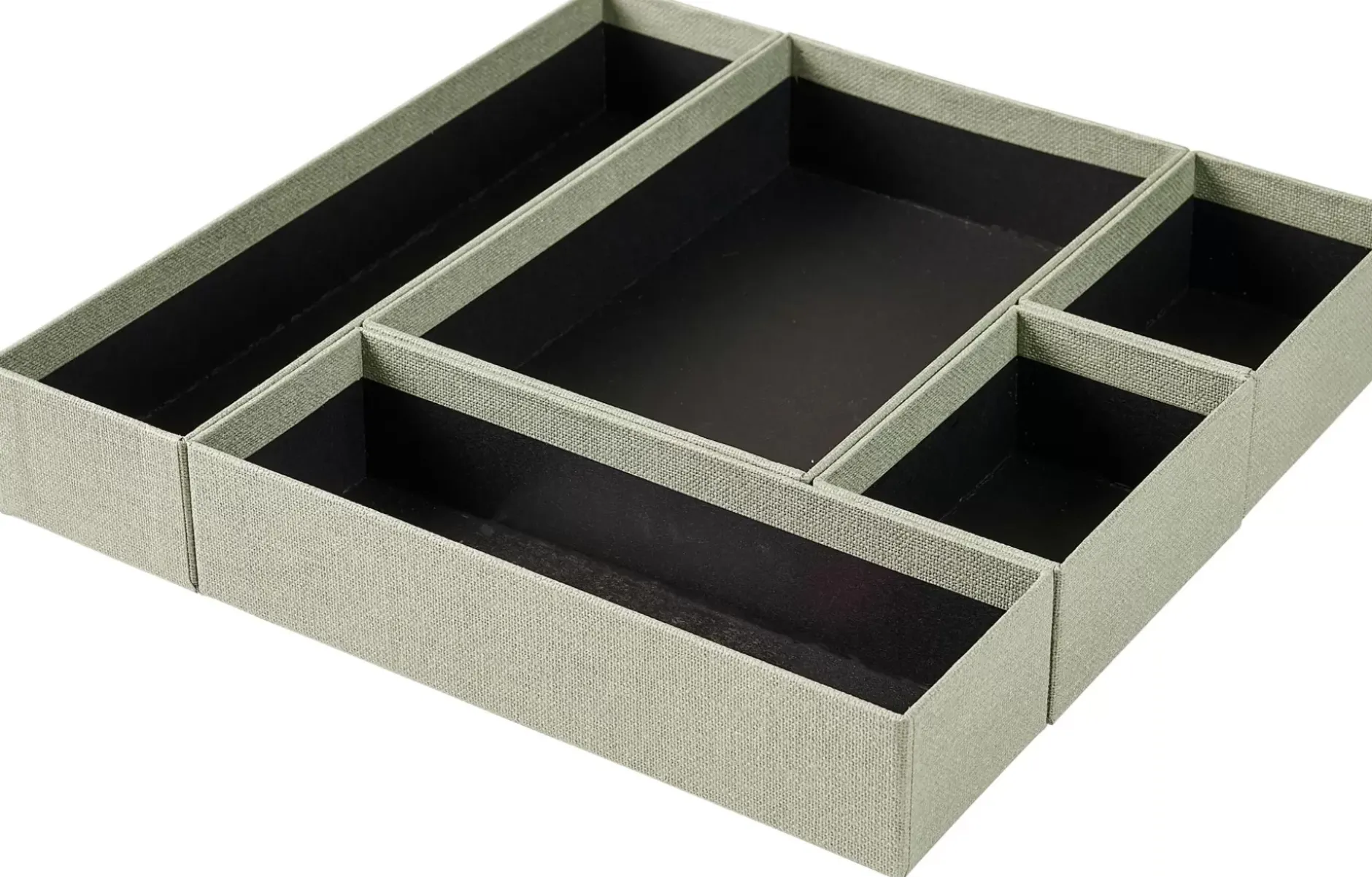 CASA Bigso Organizador De Cajon 5 Partes Suelt. Menta| Cestas De Cajonera