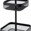 CASA Black Lunar Cesta Cuadrada De 2 Piezas Negro| Accesorios De Cocina