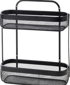 CASA Black Lunar Cesta Ovalada De 2 Piezas Negro| Accesorios De Cocina