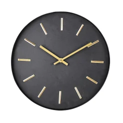 CASA Black Reloj De Pared Negro| Campanas