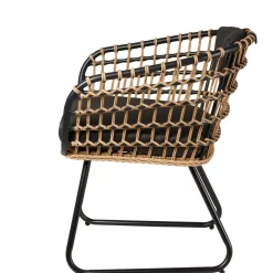 CASA Bones Silla Negro| Sillas De Jardín