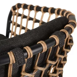 CASA Bones Silla Negro| Sillas De Jardín