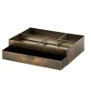 CASA Brass Organizador De Escritorios Bronceado| Cajas Para Cartas