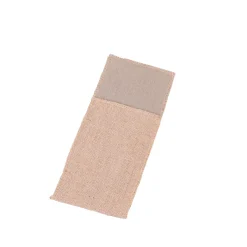 CASA Burlap Estuche Cubiertos Natural| Bolsillo De Cubiertos
