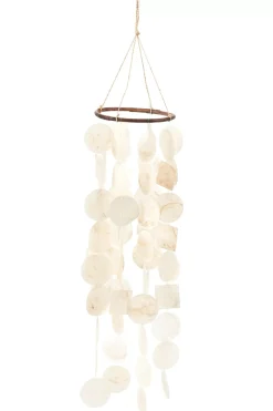 CASA Capiz Movil De Conchas Blanco| Decoracion Colgante