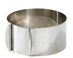 CASA Caramella Molde Anillo Tarta Ajustable Plateado| Moldes