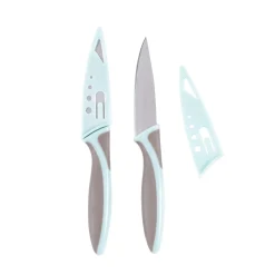 CASA Kitchen Cuchillo Pelador Juego De 2 Gris, Azul| Peladores