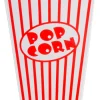 CASA Cinema Vaso De Palomitas Juego De 8 Blanco, Rojo| Accesorios De Cocina