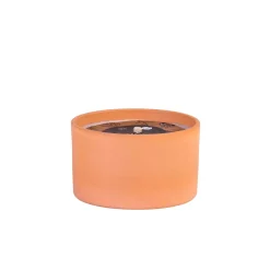 CASA Citronella Bandeja De Terracota Blanco, Verde| Velas Para Exterior