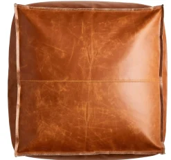 CASA Cognac Puf Marron| Pufs
