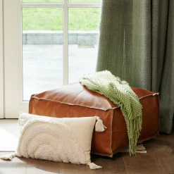 CASA Cognac Puf Marron| Pufs