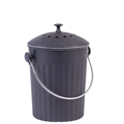 CASA Creola Black Deposito Para Abono Con Filtro Negro| Cubos De Basura